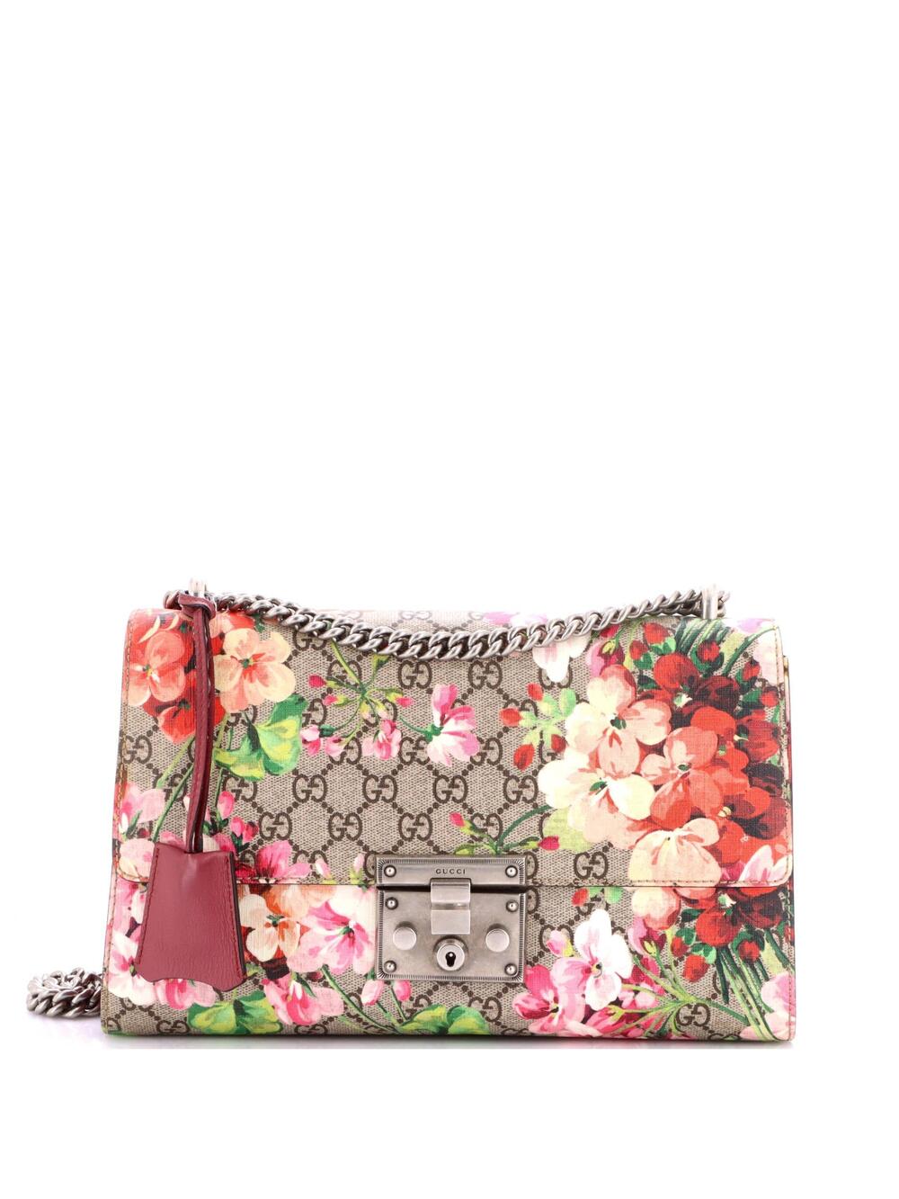 Gucci Padlock Shoulder Bag Blooms Print #340681G12B